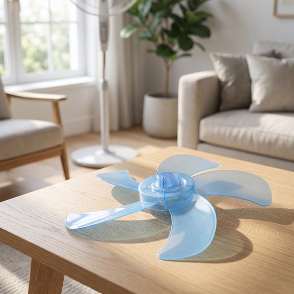 OFFIGAM Blue Abs Fan Blades Replacement 5 Leaves Thickened Structure