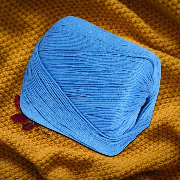 OFFIGAM Blue Cotton Cord Soft Braided String for DIY Craft Rope Comfortable Knitting String