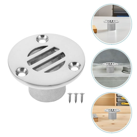 OFFIGAM Marine Stainless Steel Drain Plug Scupper, Resistant, Boat Accessory with Sleek Design