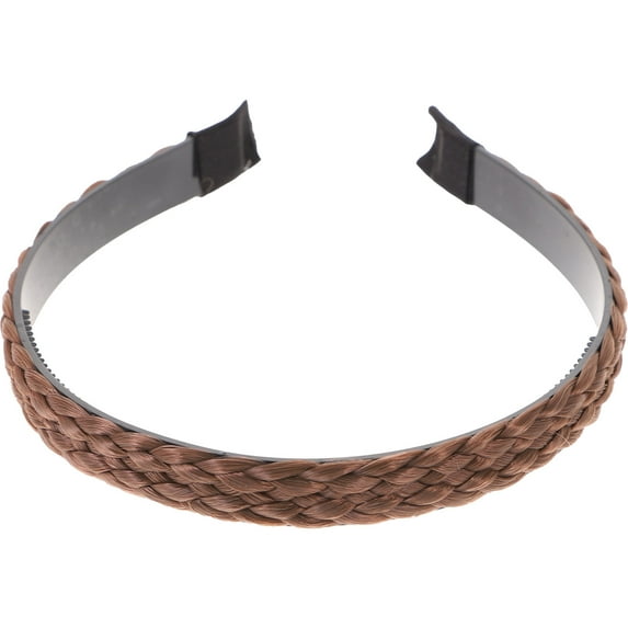OFFIGAM Synthetic Hair Braided Headband with Teeth, Stylish Hair Accessory for Women