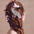 thumbnail image 1 of OFFIGAM Bridal Hair Accessory Set with Rhinestone Flower Design, Elegant Wedding Hairpiece for Brides and Special Occasions, 1 of 4