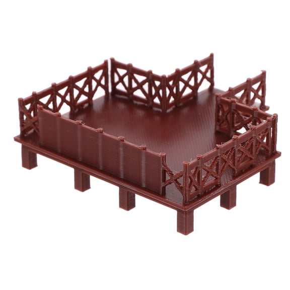 OFFIGAM Brown PP Aquarium Supply Platform Model for Decoration Miniature Scene Micro Landscape Decor 3.5 x 3.5 x 2.5 Inches