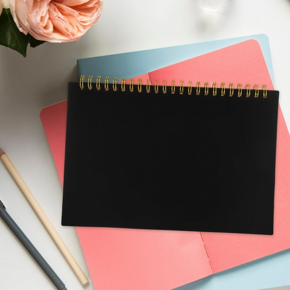 OFFIGAM Business Inventory Log Book Black Accounting Ledger and Stock Tracking Notebook