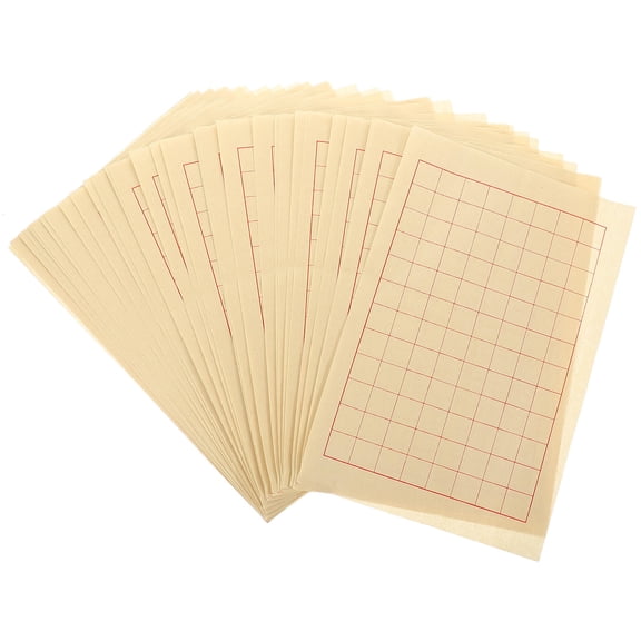 OFFIGAM Beige Practice Writing Paper for Brush and Ink, Smooth Ideal for Students, Artists, and Drawing