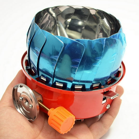 OFFIGAM Portable Windproof Camping Stove, Multi-Function Aluminum Alloy Gas Burner for Outdoor Cooking