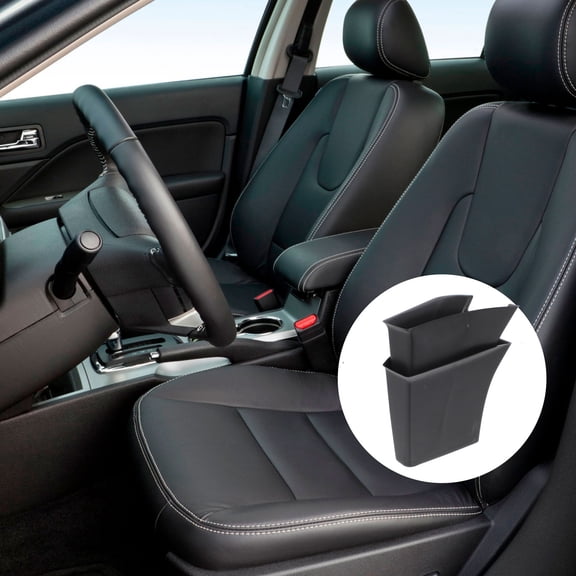 OFFIGAM Car Door Armrest Box 2Pcs Black Rectangular Portable Design for Drivers