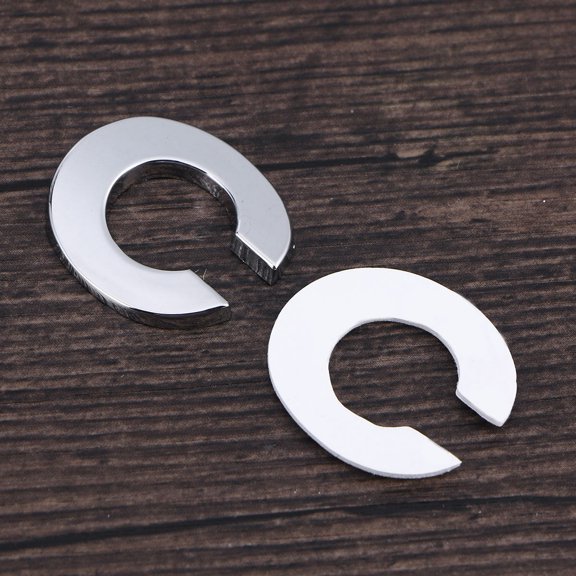OFFIGAM Car Metallic Alphabet Sticker Plated Silver Auto Metal Emblem Durable Waterproof for Car Styling
