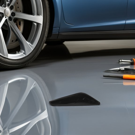 OFFIGAM Auto Side Panel Cover Black Vehicle Side Guard with Weather Resistant Design