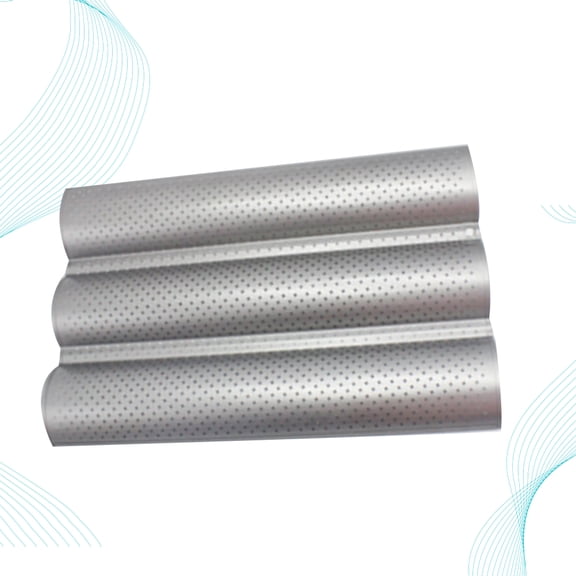 OFFIGAM Carbon Steel Baking Tray for Breadsticks and Wave-Shaped Baked Goods, Home Kitchen Bakeware, 1-Piece Set