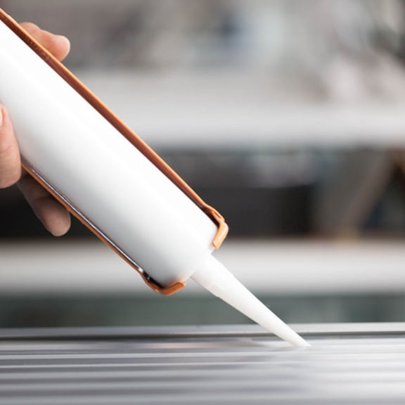 OFFIGAM 50 Pcs White Caulking Tips for Structural Glue Application, Non- , , Ideal for Home and Use