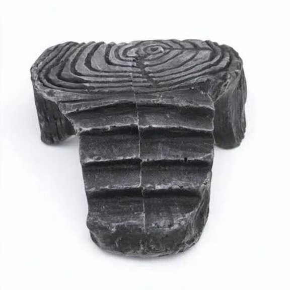 OFFIGAM Reptile Habitat Turtle Basking Platform Dark Grey Stain Resistant Resin
