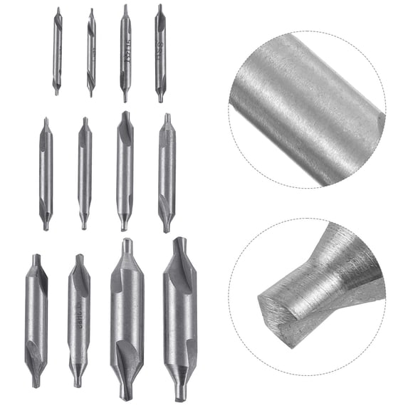 OFFIGAM Center Drill Bit Kit 12-Pcs For Metalworking With Efficient ...