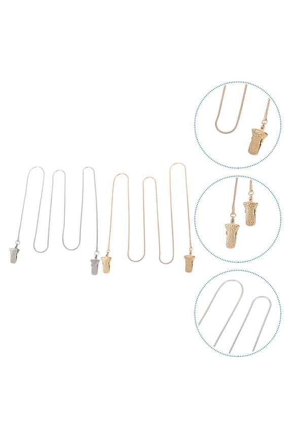 Chic 4pcs Women's Glasses Chain Metal Holder Eyewear Lanyard Fashion Necklace for Women