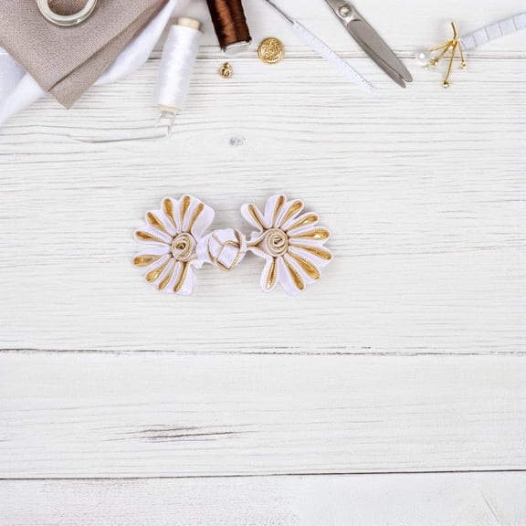 OFFIGAM Satin Cheongsam Buttons Multi-Color Handmade Sewing Fasteners for Crafts and Garments