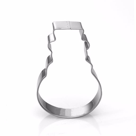 OFFIGAM Stainless Steel Snowman Cookie Cutter 4.8x7.7cm Holiday Baking Mold for Christmas and Festive Desserts