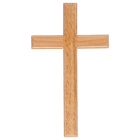OFFIGAM Church Wall Hanging Cross Decoration Wooden Craft Cross Wall Pendant Decor