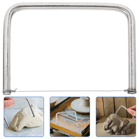 OFFIGAM Clay Trimming Tool Set with Stainless Steel Wire Cutter for Beginners Pottery Sculpting and Crafting