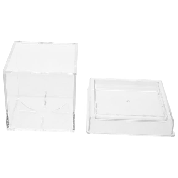 OFFIGAM Clear Acrylic Baseball Display Case with Stable Base and Dustproof Enclosure for Sports Collectibles 5.5 x 5.5 x 5.5 inches