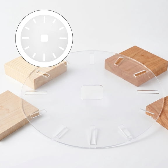 OFFIGAM Clear Acrylic Clock Stencil Template for Wall Clock Making with Easy Positioning and Durable Reusable Material