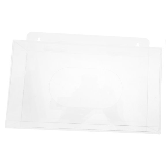 OFFIGAM Clear Acrylic Mask Dispenser Wall Mount with Quick Access for Home and Office Organization