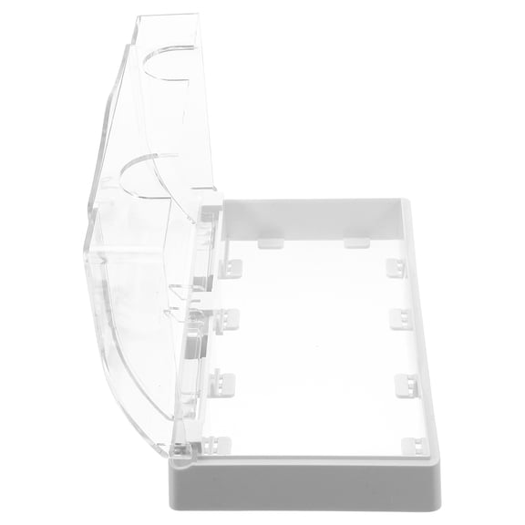 OFFIGAM Clear Plastic Socket Protector with Self Adhesive Wall Mount for Enhanced Waterproof Outlet Safety