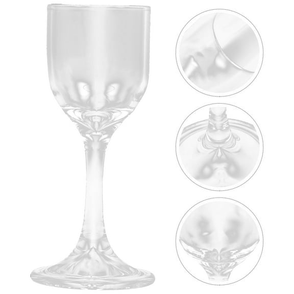 OFFIGAM Set of 6 Clear Glass Shot Glasses, Small Size Reusable Drinkware for Home Bar, Parties, and Entertaining