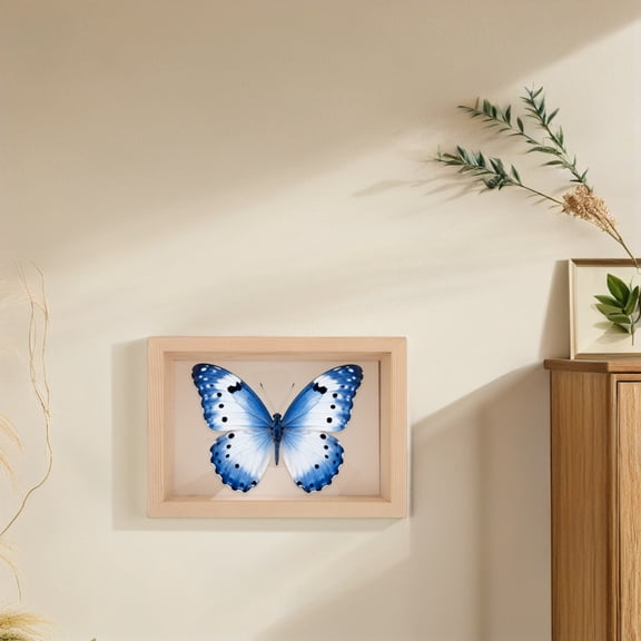 OFFIGAM Pine Wood 21x14.5x6cm Storage Frame for Butterfly and Insect Display