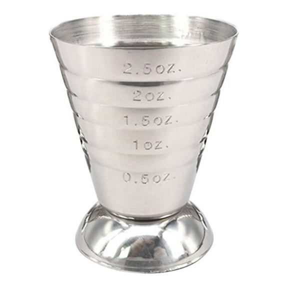 OFFIGAM Clever Tapered Stainless Steel Jigger Bar with Dual Scale for Precise Kitchen Measuring