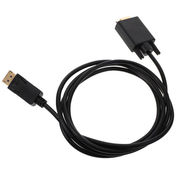 OFFIGAM Compact Black to Vga Adapter Cable for Seamless Video Transmission and Portable Use