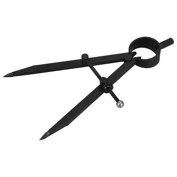 OFFIGAM Precision Metal Compass Drawing Tool Black for Home Projects