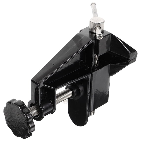 OFFIGAM Compact Workbench Vise Clamp Portable Drill Press Vice Black Aluminum Material