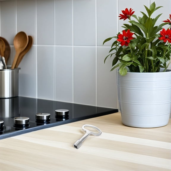 OFFIGAM Universal Gas Valve Key Wrench Zinc Alloy for Meter Cabinet and Plumbing