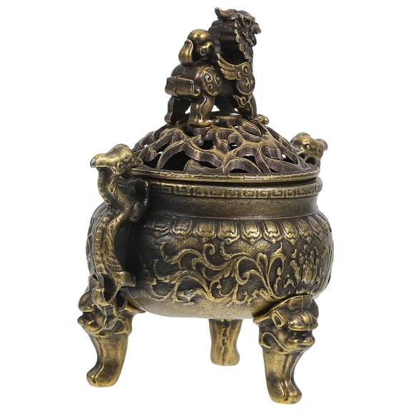 OFFIGAM Cone Incense Burner Copper Golden Decoration For Adults 1Set