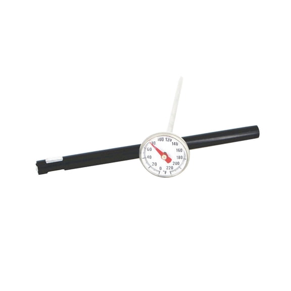 OFFIGAM Cooking Thermometer with Probe and Clear Display for Oven and Grill Use in Black