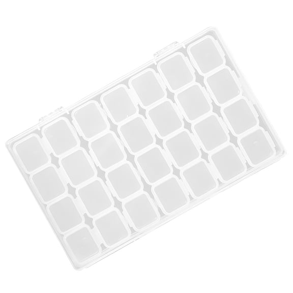 OFFIGAM Craft Supply Organizer Storage Case For Small Objects Translucent 1Pack