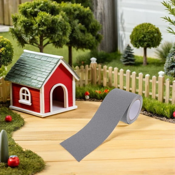 OFFIGAM Grey Road Sticker Tape for Model Scenes and Sand Table Setup, Detailed Design for Dioramas, Miniature Displays, and Scale Models