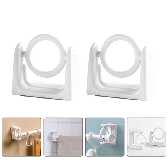 OFFIGAM Rod Hooks White Rust-resistant 4Set