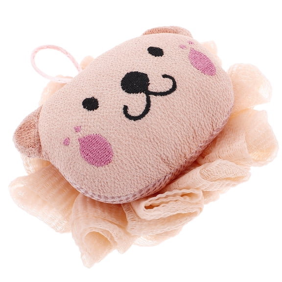 OFFIGAM Exfoliating Bath Brush Loofah with Soft Polyester Mesh for Gentle Skin Cleansing 1 Piece