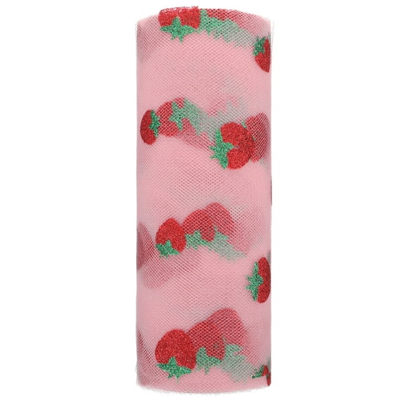 OFFIGAM Decorative Mesh Roll 1 Roll in Pink for Craft Making and Photography Props