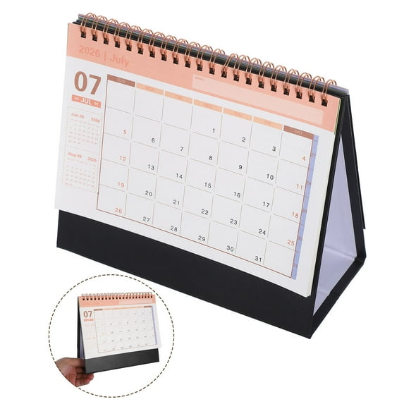 OFFIGAM 2026 Desk Calendar with Thick , Modern Design Tabletop Organizer for Home and Office Use