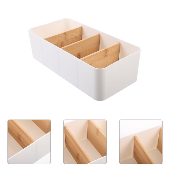 OFFIGAM Beige Detachable Multi-Layer Storage Organizer Box, Space-Saving PP Container for Home and Office, 1 Piece