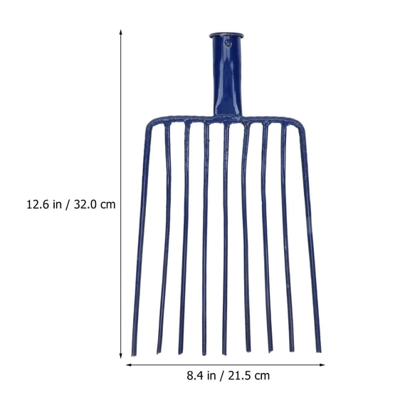 OFFIGAM Digging Fork for Gardening Steel Blue Spreading Stones 1Pack