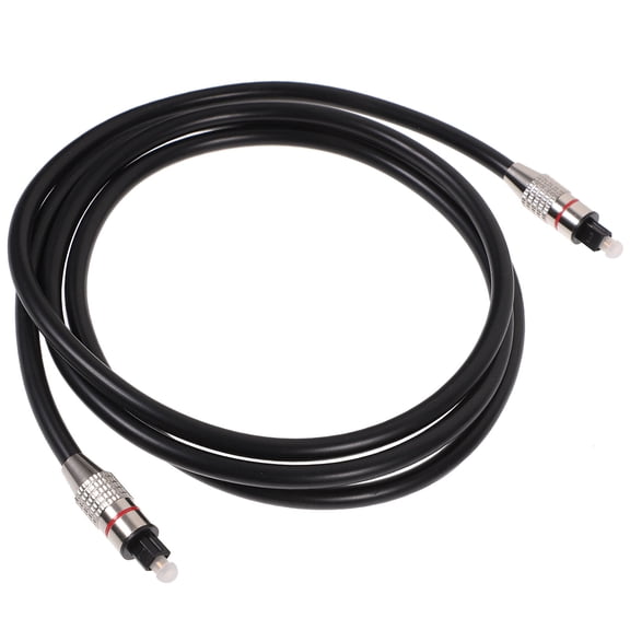 OFFIGAM Digital Optical Audio Cable for TV and Sound Bar Black Fiber Optic Cord with Protective Cover