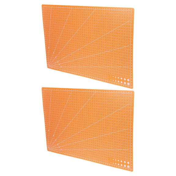 OFFIGAM Double-Sided Orange Cutting Mat for Sewing, Quilting, and Crafts, PP Material, Ideal for Precise Crafting Projects
