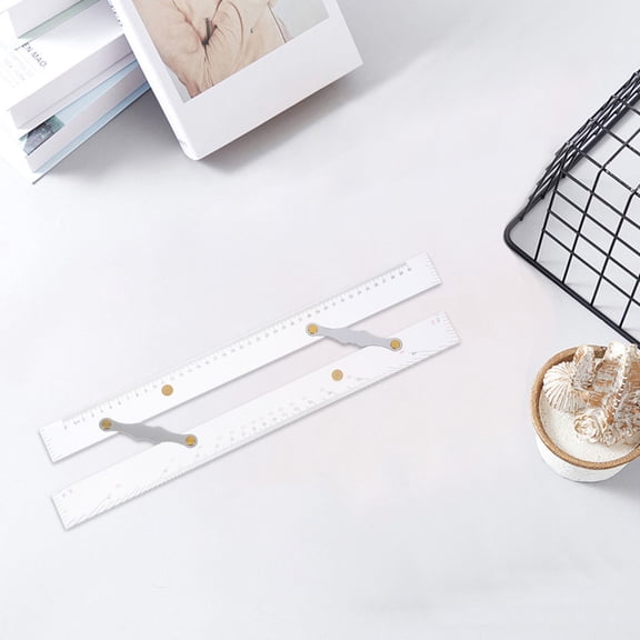 OFFIGAM Transparent Acrylic Parallel Ruler for Marine Navigation, High Precision Drafting Tool for Nautical Chart Drawing