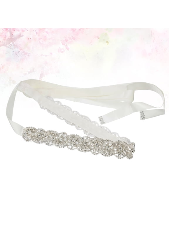 Sparkling Rhinestone Waist Sash Belt Set for Bridesmaids and Brides Wedding Dress Accessories