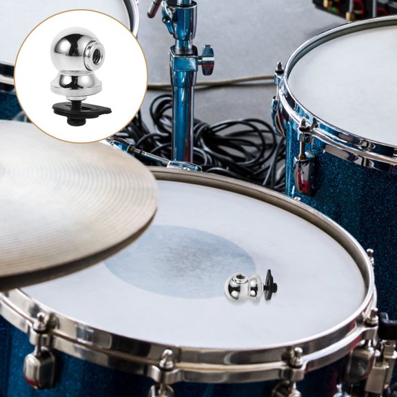 OFFIGAM Drum Saddle Lug Snare Drum Lug Zinc Alloy Plated Silver Reliable Hardware for Percussion Repair
