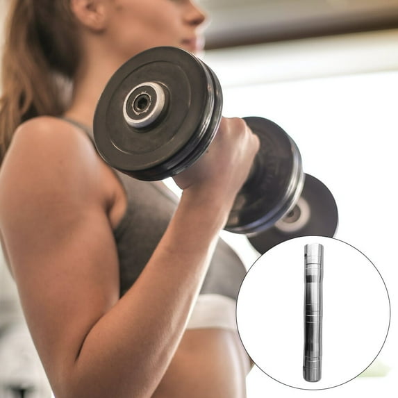 OFFIGAM Sturdy Stainless Steel Dumbbell Connecting Rod with Bolt Spanner for Safe Workouts