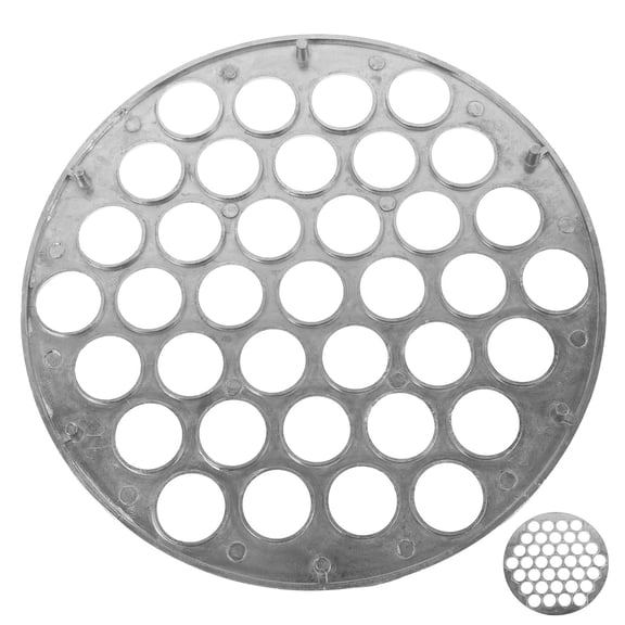 OFFIGAM Dumplings Making Tool Plated Silver Aluminum Mold for Kitchen Use DIY 37 Dumplings Maker