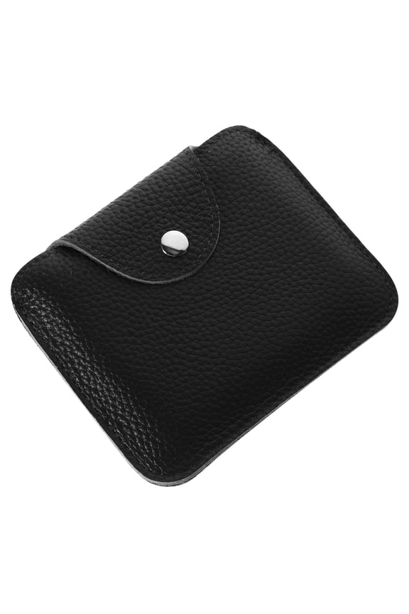 Black Bag with Neat Internal Layout, Compact Mens Purse for Secure Storage and Easy Access